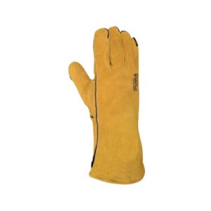 Gants soudeur Juba 408OCRE en croûte de cuir avec doublure polyester