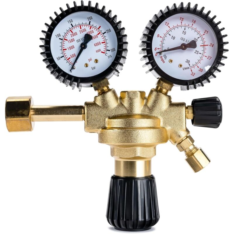 Détendeur SHINING HOUSE avec manomètre et raccord pour gaz de soudage