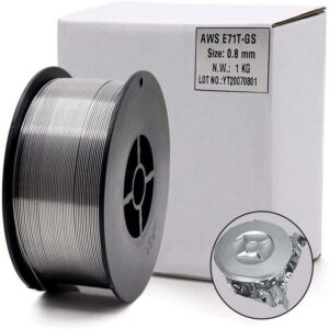 Fil fourré ZVD E71T-GS auto-protégé présenté en bobine de 1 kg
